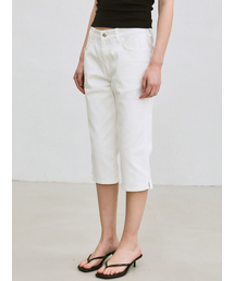 classic capri jeans (white)