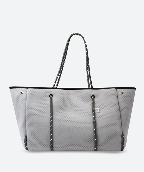 q bag paris(キューバッグパリ)の「zip L ジップ エル ネオプレーン トートバッグ(トートバッグ・レディース・グレー/ダークグレー/ライトグレー/ブラック系その他/ブラック/サンドベージュ・FREE)」の4枚目の写真