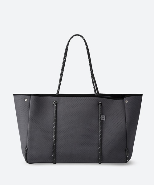 q bag paris(キューバッグパリ)の「zip L ジップ エル ネオプレーン トートバッグ(トートバッグ・レディース・グレー/ダークグレー/ライトグレー/ブラック系その他/ブラック/サンドベージュ・FREE)」の5枚目の写真