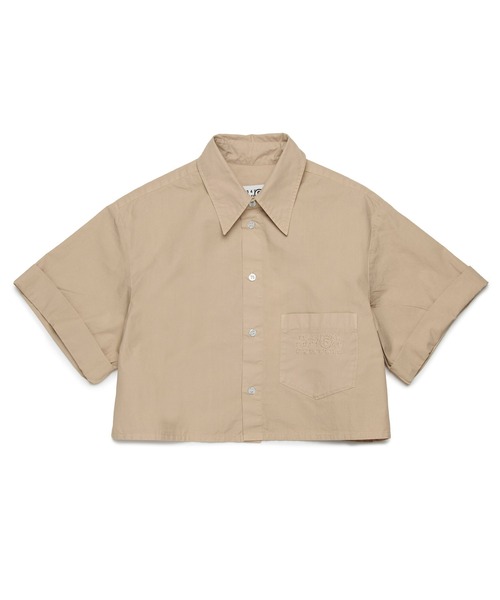 MM6 Maison Margiela（ｴﾑｴﾑｼｯｸｽ ﾒｿﾞﾝ ﾏﾙｼﾞｪﾗ）の「MM6 Maison Margiela(エムエムシックス メゾン マルジェラ)Kids & Junior シャツ（シャツ/ブラウス・キッズ・ベージュ・14Y）」の3枚目の写真