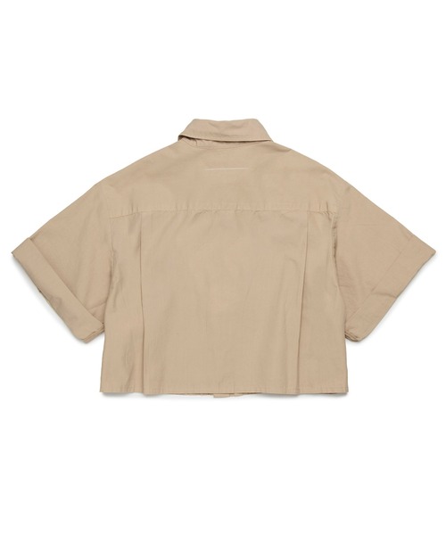 MM6 Maison Margiela（ｴﾑｴﾑｼｯｸｽ ﾒｿﾞﾝ ﾏﾙｼﾞｪﾗ）の「MM6 Maison Margiela(エムエムシックス メゾン マルジェラ)Kids & Junior シャツ（シャツ/ブラウス・キッズ・ベージュ・14Y）」の4枚目の写真