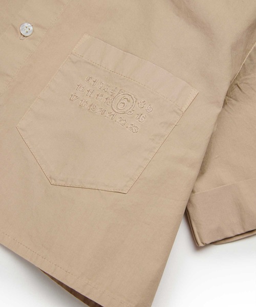 MM6 Maison Margiela（ｴﾑｴﾑｼｯｸｽ ﾒｿﾞﾝ ﾏﾙｼﾞｪﾗ）の「MM6 Maison Margiela(エムエムシックス メゾン マルジェラ)Kids & Junior シャツ（シャツ/ブラウス・キッズ・ベージュ・14Y）」の6枚目の写真