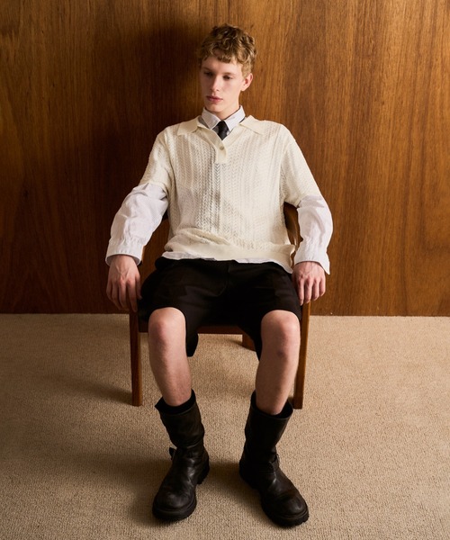 CAMPHOR WOOD（カンファーウッド）の「GURKHA SLACKS HIGH SHORTS / グルカスラックスハイショーツ（スラックス・メンズ・グレー/ブラック・SMALL/LARGE/MEDIUM）」の8枚目の写真