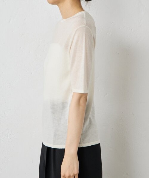 GALLARDAGALANTE(ガリャルダガランテ)の「GニットTee(ニット/セーター・レディース・ベージュ/イエロー/チャコールグレー/オフホワイト・FREE)」の13枚目の写真