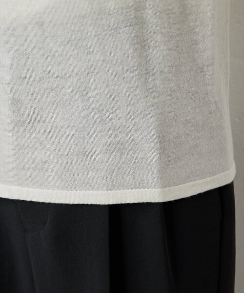 GALLARDAGALANTE(ガリャルダガランテ)の「GニットTee(ニット/セーター・レディース・ベージュ/イエロー/チャコールグレー/オフホワイト・FREE)」の17枚目の写真