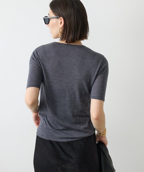 GALLARDAGALANTE(ガリャルダガランテ)の「GニットTee(ニット/セーター・レディース・ベージュ/イエロー/チャコールグレー/オフホワイト・FREE)」の21枚目の写真
