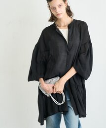 ZOZO限定裾フリル2WAYシアーチュニックシャツ