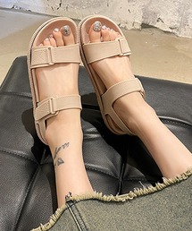 HALEY PESCA/ステッチアクセント・ダブルベルトスポーツサンダル
