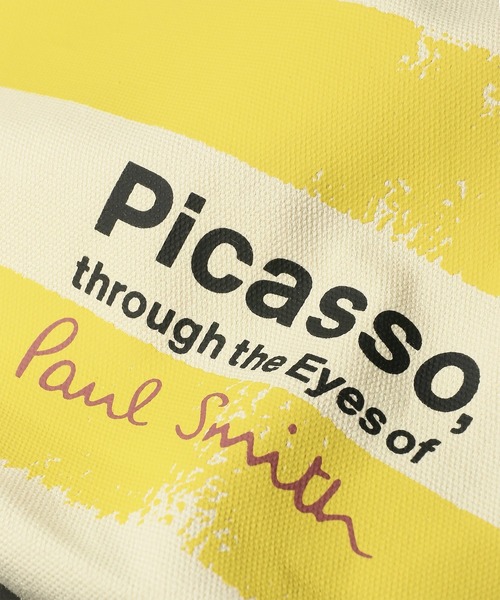 Paul Smith(ポールスミス)の「"Picasso, through the Eyes of Paul Smith" ボーダー トートバッグ【263746 PTOTE】(トートバッグ・メンズ・ケリーグリーン/イエロー・FREE)」の15枚目の写真