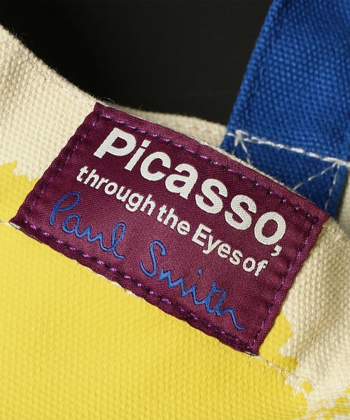 Paul Smith(ポールスミス)の「"Picasso, through the Eyes of Paul Smith" ボーダー トートバッグ【263746 PTOTE】(トートバッグ・メンズ・ケリーグリーン/イエロー・FREE)」の16枚目の写真