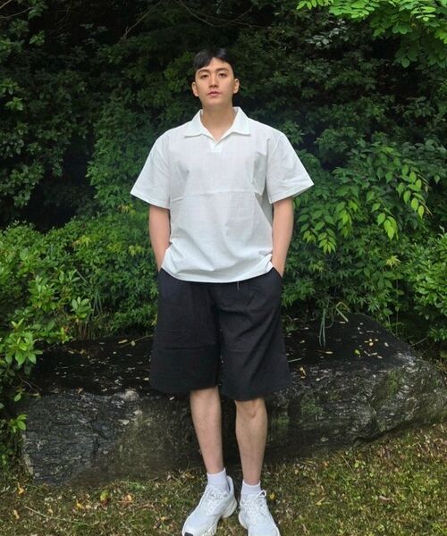 CARGOBROS（カーゴブロス）の「リネンライクピンタックワイドショートパンツ(ホワイト)（その他パンツ・メンズ・その他・LARGE/X-LARGE）」の8枚目の写真