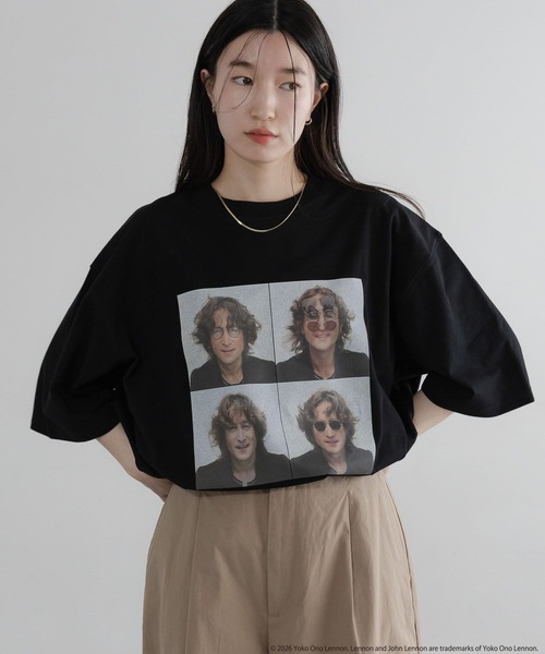 90's ジョンレノン Tシャツ fruits of the loom LFM(U)】JohnLennonフォトTSS 660033（Tシャツ/カットソー）｜LOWRYS