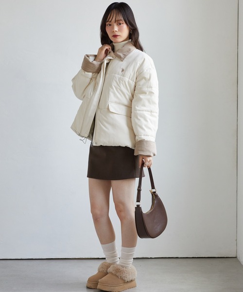 U.S. POLO ASSN.(ユーエスポロアッスン)の「RANAN/solleim別注【U.S.POLO ASSN.】ワークデザイン中綿ブルゾン(ブルゾン・レディース・ネイビー/アイボリー・L/LL/M)」の12枚目の写真
