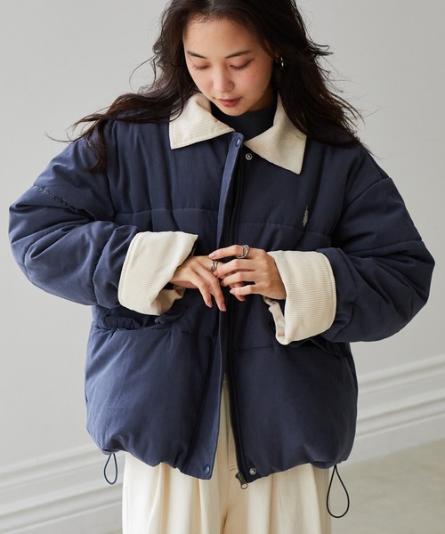 U.S. POLO ASSN.(ユーエスポロアッスン)の「RANAN/solleim別注【U.S.POLO ASSN.】ワークデザイン中綿ブルゾン(ブルゾン・レディース・ネイビー/アイボリー・L/LL/M)」の15枚目の写真