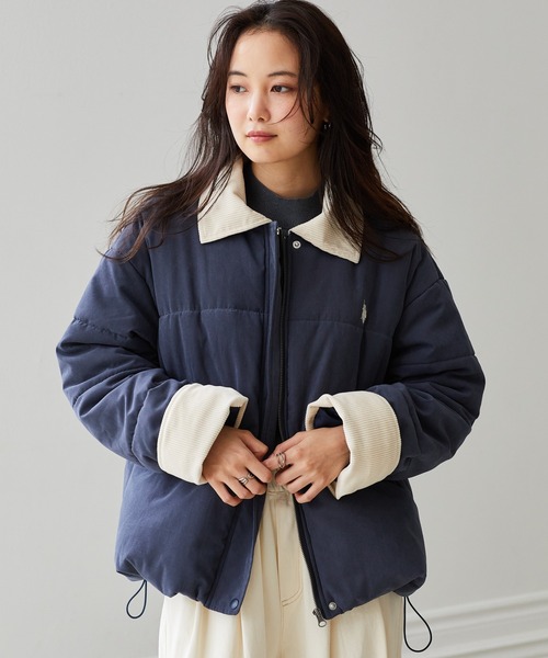 U.S. POLO ASSN.(ユーエスポロアッスン)の「RANAN/solleim別注【U.S.POLO ASSN.】ワークデザイン中綿ブルゾン(ブルゾン・レディース・ネイビー/アイボリー・L/LL/M)」の17枚目の写真