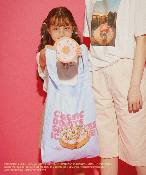 GLOBAL WORK(グローバルワーク)の「【RANDY’S DONUTS(ランディーズ・ドーナツ)】ポーチ付きエコBAG/859593(エコバッグ/サブバッグ・レディース・ライトブルー/ライトピンク・FREE)」の6枚目の写真