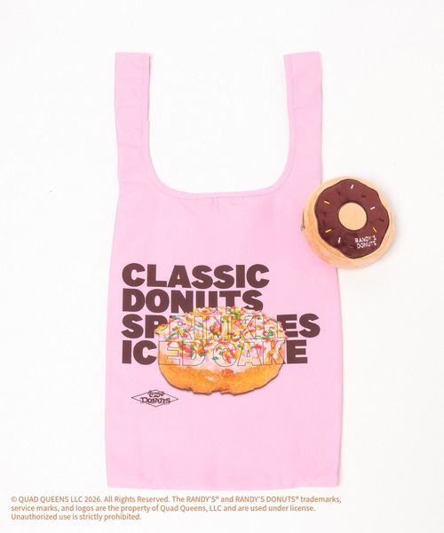 GLOBAL WORK(グローバルワーク)の「【RANDY’S DONUTS(ランディーズ・ドーナツ)】ポーチ付きエコBAG/859593(エコバッグ/サブバッグ・レディース・ライトブルー/ライトピンク・FREE)」の8枚目の写真