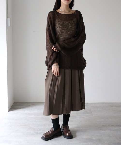model：164cm. 着用サイズ：FREE