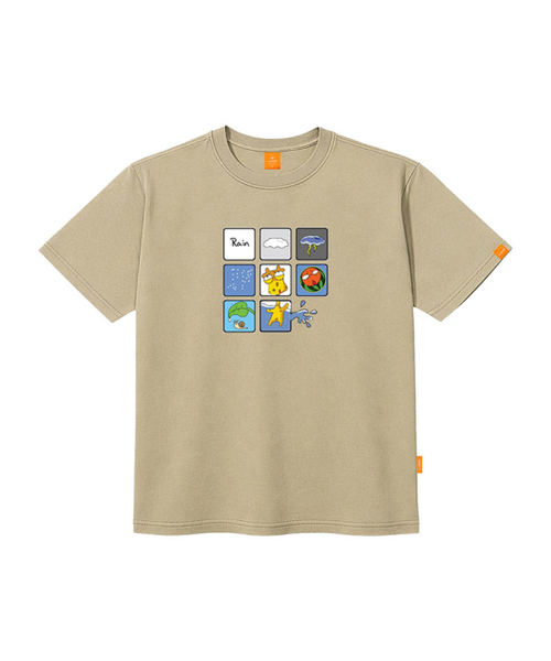 LLAMO（エラモ）の「レイン 半袖Tシャツ 男女共用 ビッグサイズ S 4XL（Tシャツ/カットソー・レディース・ホワイト/ブラック/ベージュ/ネイビー/グレー・SMALL/MEDIUM/LARGE/X-LARGE/2XL/4XL/3XL）」の7枚目の写真