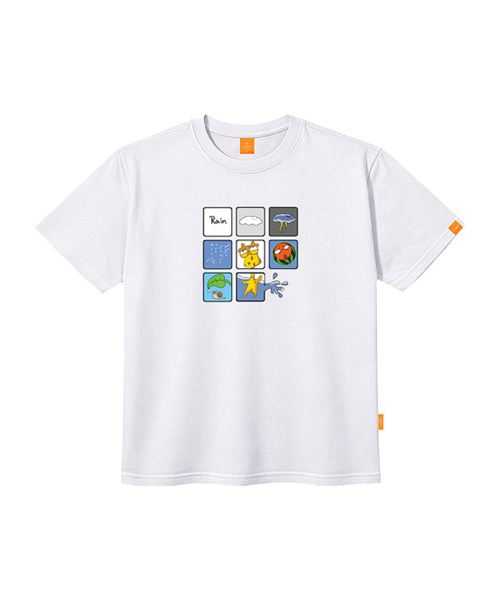 LLAMO（エラモ）の「レイン 半袖Tシャツ 男女共用 ビッグサイズ S 4XL（Tシャツ/カットソー・レディース・ホワイト/ブラック/ベージュ/ネイビー/グレー・SMALL/MEDIUM/LARGE/X-LARGE/2XL/4XL/3XL）」の9枚目の写真