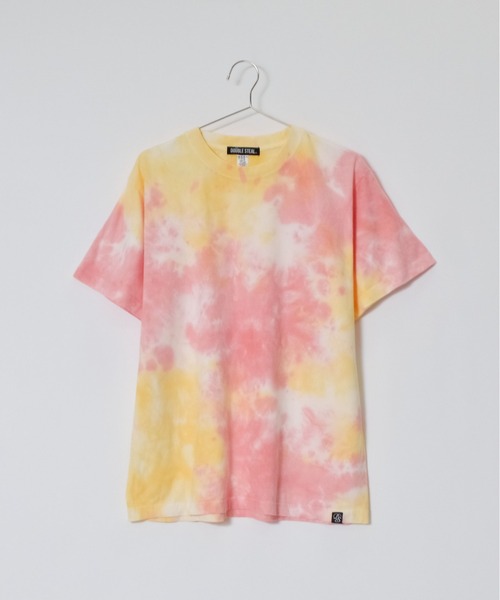 DOUBLE STEAL(ダブルスティール)の「DS6.6オンスネーム付きタイダイ半袖TEE(Tシャツ/カットソー・メンズ・パープル/オレンジ・LARGE/MEDIUM)」の9枚目の写真