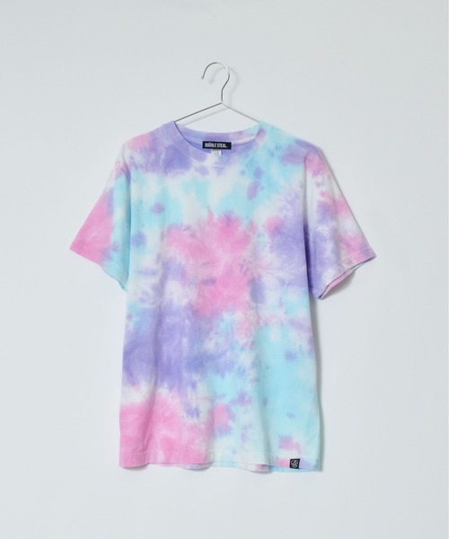DOUBLE STEAL(ダブルスティール)の「DS6.6オンスネーム付きタイダイ半袖TEE(Tシャツ/カットソー・メンズ・パープル/オレンジ・LARGE/MEDIUM)」の11枚目の写真