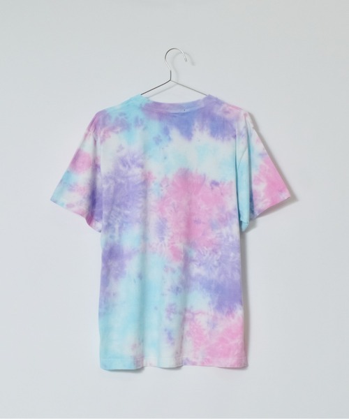 DOUBLE STEAL(ダブルスティール)の「DS6.6オンスネーム付きタイダイ半袖TEE(Tシャツ/カットソー・メンズ・パープル/オレンジ・LARGE/MEDIUM)」の12枚目の写真