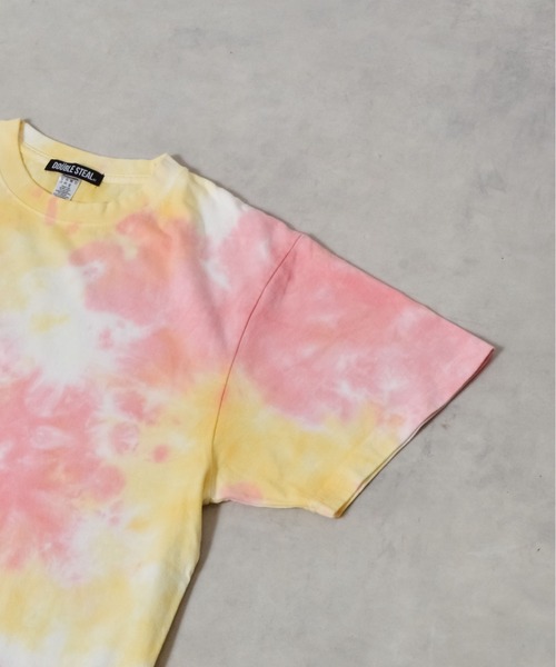 DOUBLE STEAL(ダブルスティール)の「DS6.6オンスネーム付きタイダイ半袖TEE(Tシャツ/カットソー・メンズ・パープル/オレンジ・LARGE/MEDIUM)」の13枚目の写真