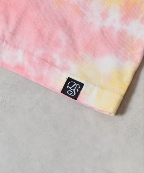 DOUBLE STEAL(ダブルスティール)の「DS6.6オンスネーム付きタイダイ半袖TEE(Tシャツ/カットソー・メンズ・パープル/オレンジ・LARGE/MEDIUM)」の14枚目の写真