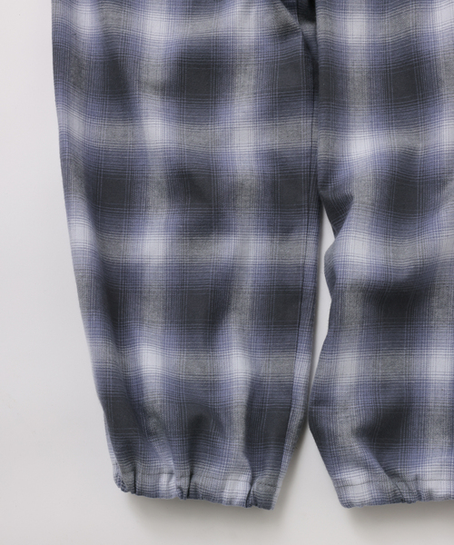 UNFOLLOW(アンフォロー)の「【FOLL / フォル】brushed cotton cashmere check pants(スラックス・メンズ・グレー/ブラウン・3/2)」の5枚目の写真