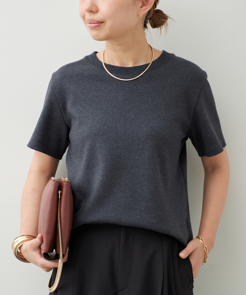 Deuxieme Classe(ドゥーズィエムクラス)の「Basic Tシャツ(Tシャツ/カットソー・レディース・チャコールグレー/ホワイト/ブラック・FREE)」の4枚目の写真