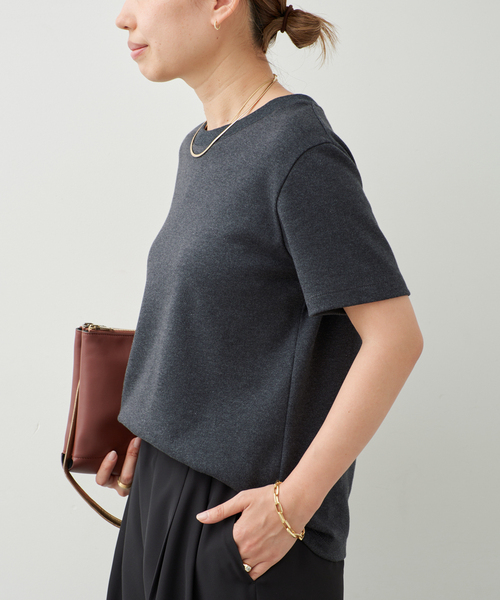 Deuxieme Classe(ドゥーズィエムクラス)の「Basic Tシャツ(Tシャツ/カットソー・レディース・チャコールグレー/ホワイト/ブラック・FREE)」の5枚目の写真
