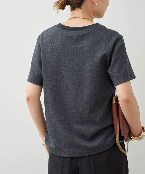 Deuxieme Classe(ドゥーズィエムクラス)の「Basic Tシャツ(Tシャツ/カットソー・レディース・チャコールグレー/ホワイト/ブラック・FREE)」の6枚目の写真