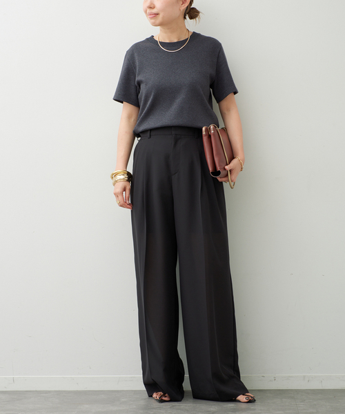Deuxieme Classe(ドゥーズィエムクラス)の「Basic Tシャツ(Tシャツ/カットソー・レディース・チャコールグレー/ホワイト/ブラック・FREE)」の7枚目の写真