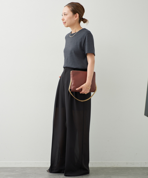 Deuxieme Classe(ドゥーズィエムクラス)の「Basic Tシャツ(Tシャツ/カットソー・レディース・チャコールグレー/ホワイト/ブラック・FREE)」の8枚目の写真