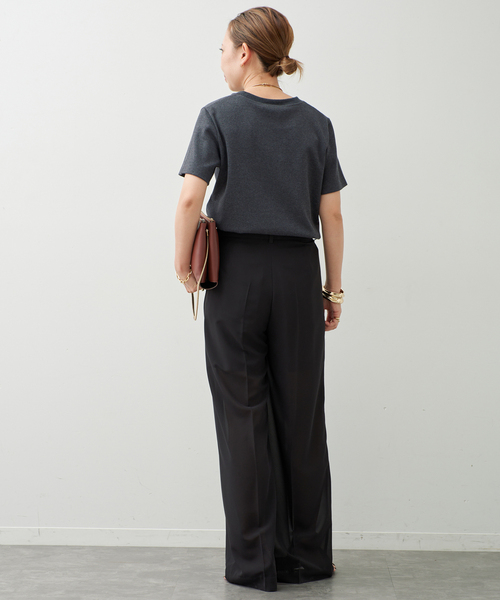 Deuxieme Classe(ドゥーズィエムクラス)の「Basic Tシャツ(Tシャツ/カットソー・レディース・チャコールグレー/ホワイト/ブラック・FREE)」の9枚目の写真