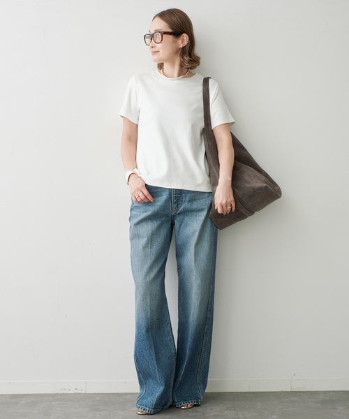 Deuxieme Classe(ドゥーズィエムクラス)の「Basic Tシャツ(Tシャツ/カットソー・レディース・チャコールグレー/ホワイト/ブラック・FREE)」の12枚目の写真
