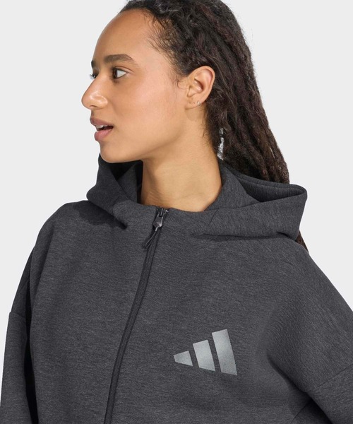 adidas(アディダス)の「adidas Z.N.E.プレミアム フルジップ パーカー / アディダス adidas(パーカー・レディース・ブラック・XX-LARGE/LARGE/MEDIUM/SMALL/X-LARGE)」の3枚目の写真