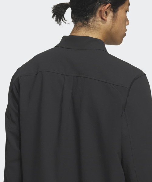 adidas(アディダス)の「プレミアム レギュラーフィット 長袖 ボタンダウン シャツ / アディダス adidas(Tシャツ/カットソー・メンズ・ブラック・MEDIUM/SMALL/X-SMALL/XX-LARGE/LARGE/3XL/X-LARGE)」の4枚目の写真