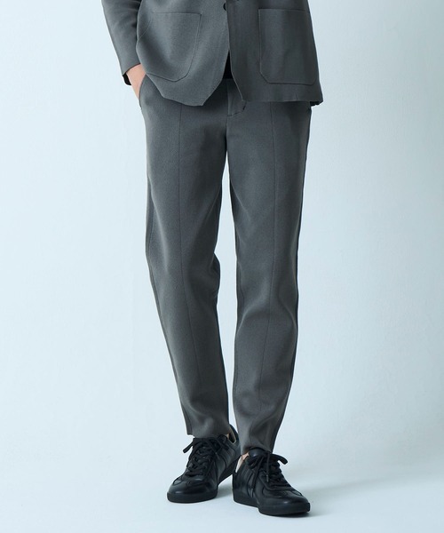 TETE HOMME(テットオム)の「ミラノリブニットパンツ / ウォッシャブル / セットアップ対応(その他パンツ・メンズ・ブラック/ライトグレー/チャコールグレー・LARGE/MEDIUM/X-LARGE)」の2枚目の写真