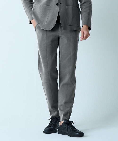 TETE HOMME(テットオム)の「ミラノリブニットパンツ / ウォッシャブル / セットアップ対応(その他パンツ・メンズ・ブラック/ライトグレー/チャコールグレー・LARGE/MEDIUM/X-LARGE)」の3枚目の写真