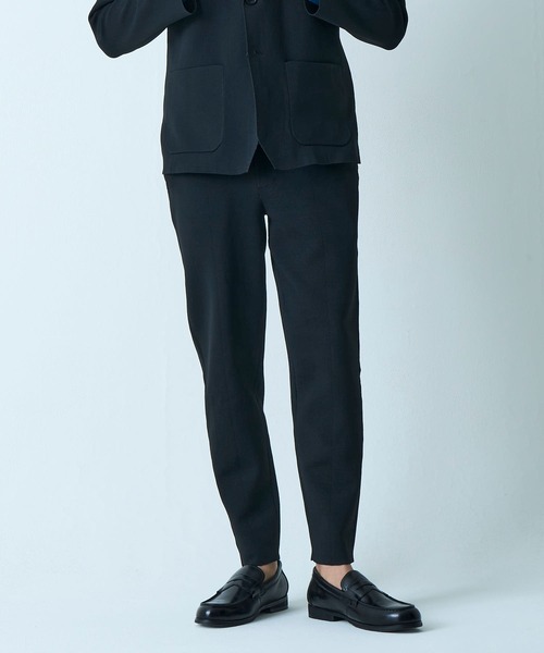 TETE HOMME(テットオム)の「ミラノリブニットパンツ / ウォッシャブル / セットアップ対応(その他パンツ・メンズ・ブラック/ライトグレー/チャコールグレー・LARGE/MEDIUM/X-LARGE)」の1枚目の写真