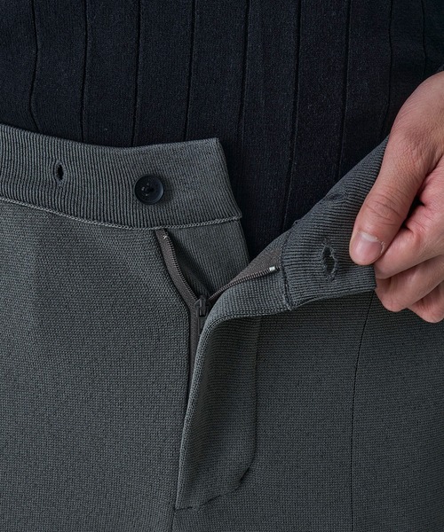 TETE HOMME(テットオム)の「ミラノリブニットパンツ / ウォッシャブル / セットアップ対応(その他パンツ・メンズ・ブラック/ライトグレー/チャコールグレー・LARGE/MEDIUM/X-LARGE)」の9枚目の写真