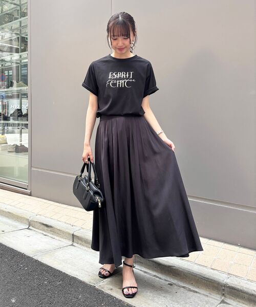le.coeur blanc(ルクールブラン)の「フィブリルツイルタックスカート(スカート・レディース・アイボリー/ブラック/ダークブラウン/ピンク系その他・36/38)」の21枚目の写真