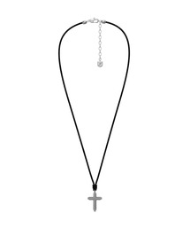 FOSSIL（フォッシル）の「フォッシル アクセサリー メンズ ネックレス ブラック JF05006040（ネックレス）」