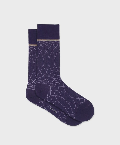 Paul Smith(ポールスミス)の「“Albemarle” ソックス【260612 DR】(ソックス/靴下・メンズ・ダークパープル/グレー/ブラック・25-27)」の3枚目の写真