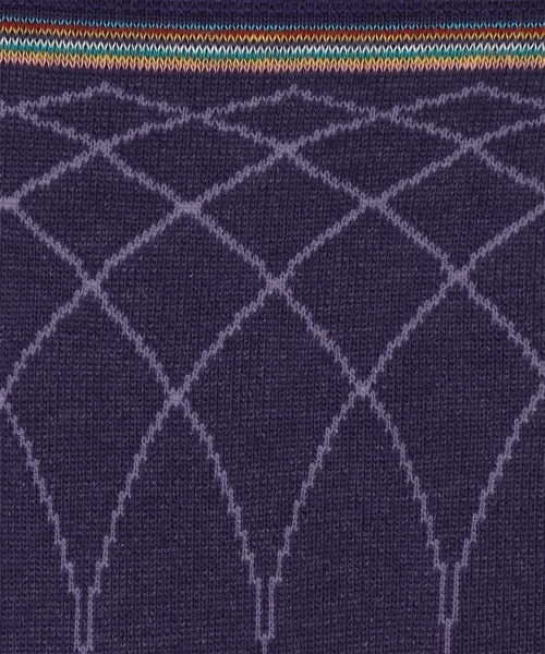 Paul Smith(ポールスミス)の「“Albemarle” ソックス【260612 DR】(ソックス/靴下・メンズ・ダークパープル/グレー/ブラック・25-27)」の6枚目の写真