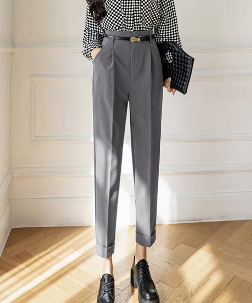 ONEP STAR(ワンピスター)の「センタープレステーパードパンツ(その他パンツ・レディース・ベージュ/グレー/ブラック・SMALL/MEDIUM/LARGE/X-LARGE)」の18枚目の写真