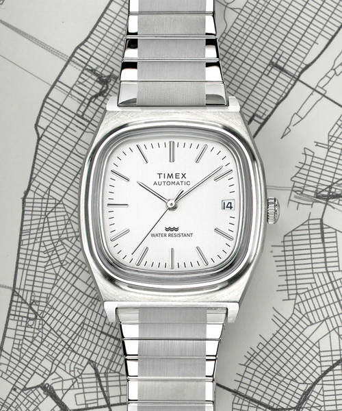 TIMEX(タイメックス)の「TIMEX REISSUE 1983 Automatic tx-tw2w7080(アナログ腕時計・レディース・シルバー・FREE)」の3枚目の写真