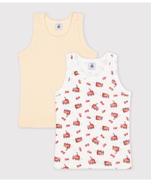 PETIT BATEAU（プチバトー）の「プリントタンクトップ2枚組（インナーウェア/肌着）」